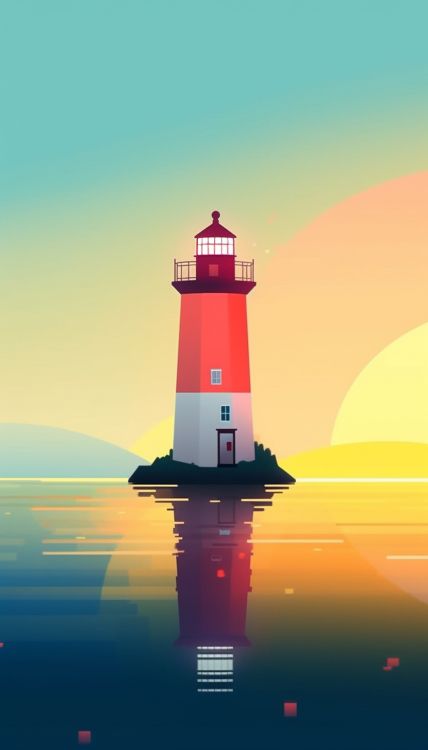 Faro, Agua, Torre, Cuerpo de Agua, Fila. Wallpaper in 832x1456 Resolution