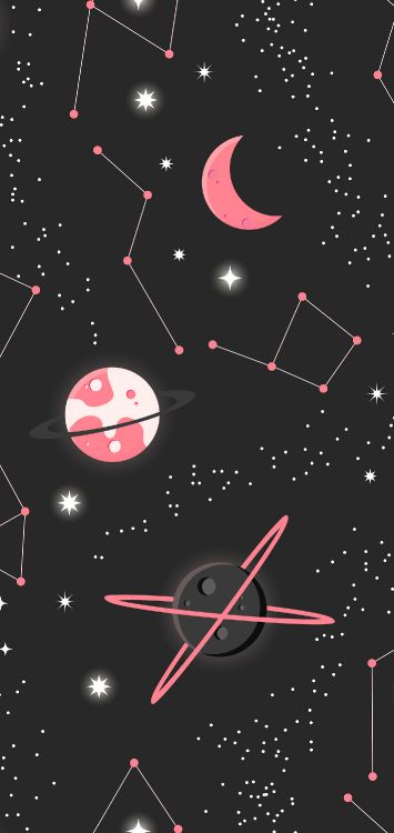 明星, 卡通, 矢量图形, 黑色的, 月亮 壁纸 1420x3000 允许