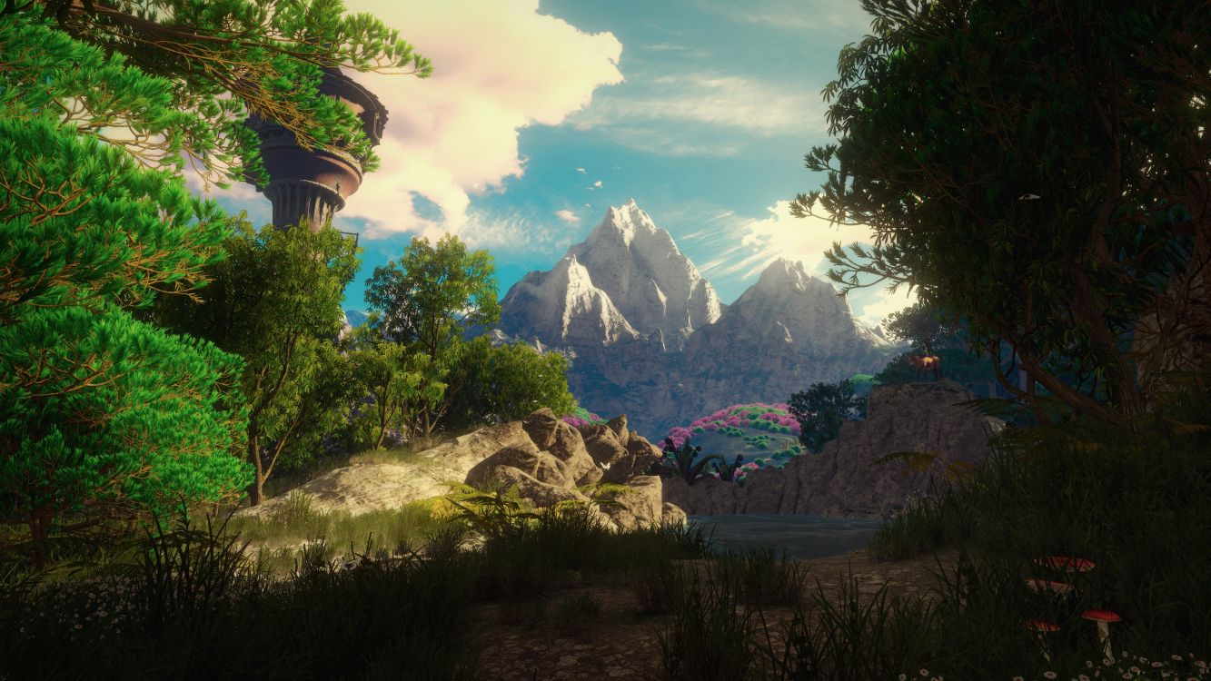 Árboles Verdes Cerca Del Cuerpo de Agua y la Montaña Durante el Día. Wallpaper in 3840x2160 Resolution