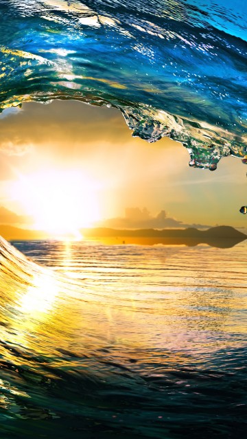 Image body of water during sunset