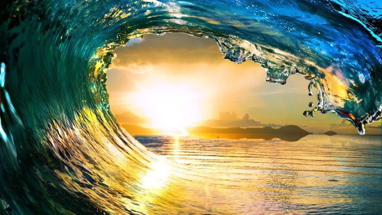 Image body of water during sunset