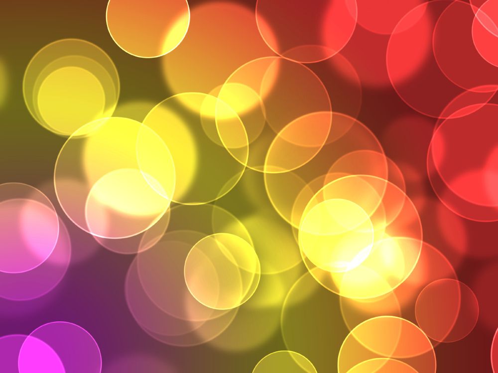 red and yellow bokeh lights