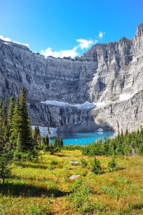 Image Iceberg Lake, mountain, natural landscape, mountainous landforms, nature