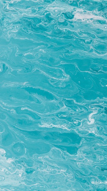 Image blue water with white bubbles