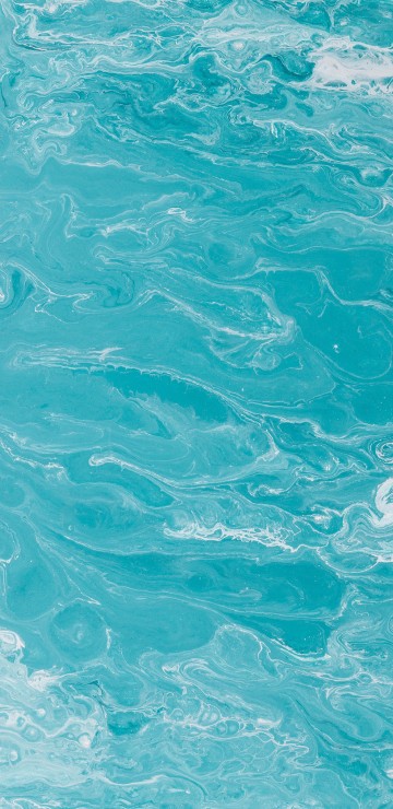 Image blue water with white bubbles