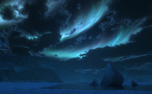 Image silhouette of mountain under white clouds