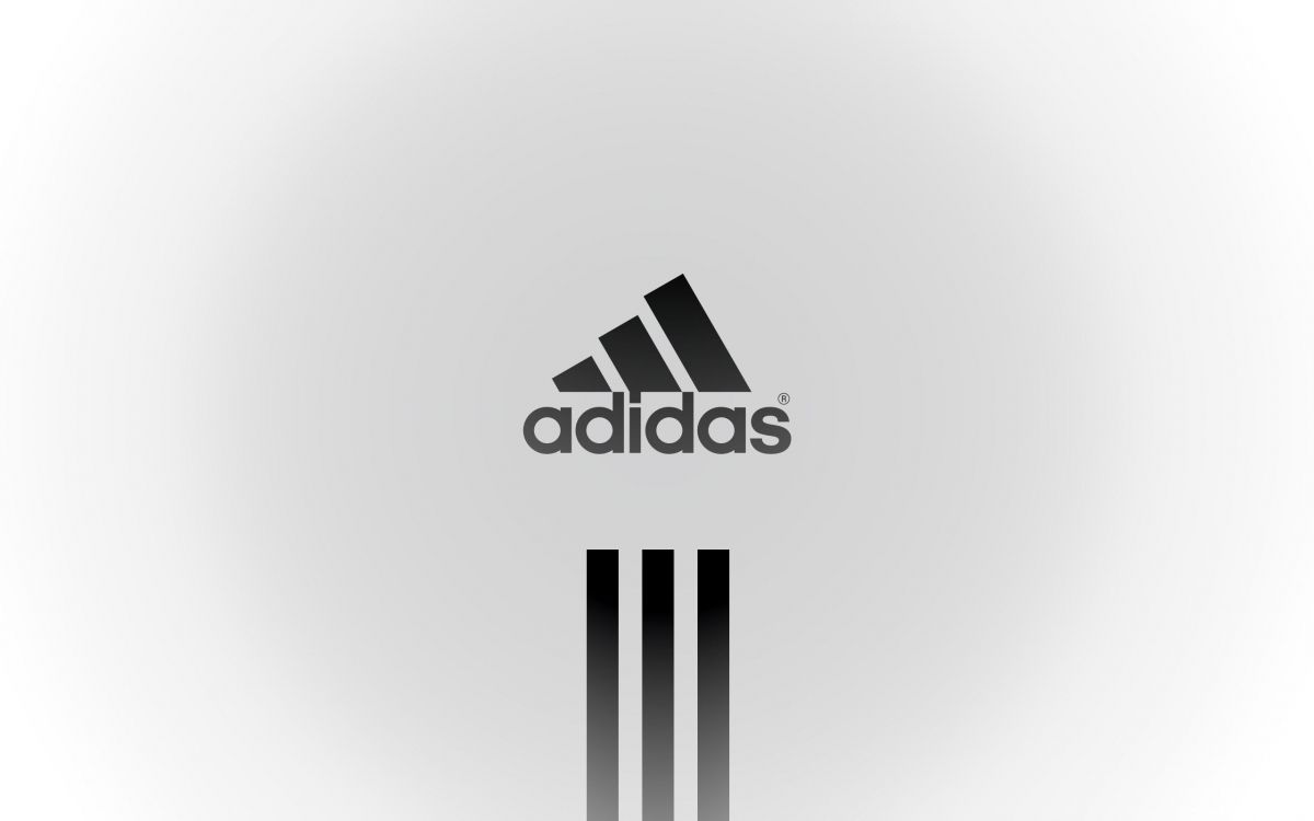 Black and White Adidas Logo. Wallpaper in 2560x1600 Resolution