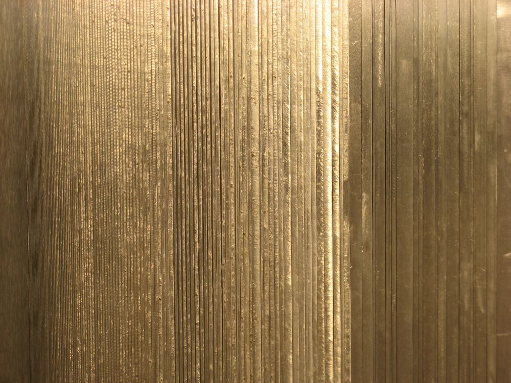 brown and beige striped textile