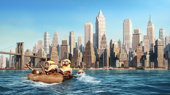 Image people in brown boat on water near city buildings during daytime