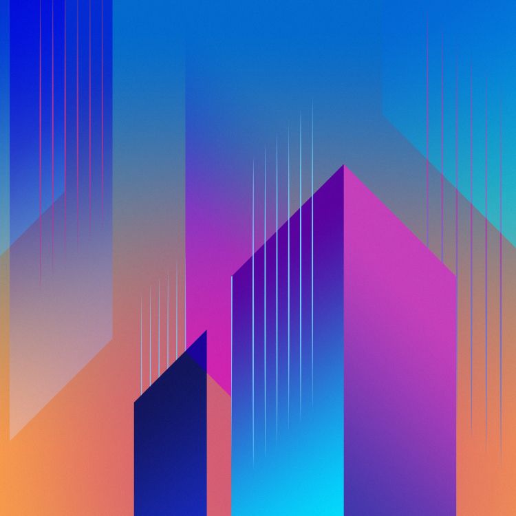 HTC, HTC U11, Azul, Morado, Violeta. Wallpaper in 2662x2662 Resolution