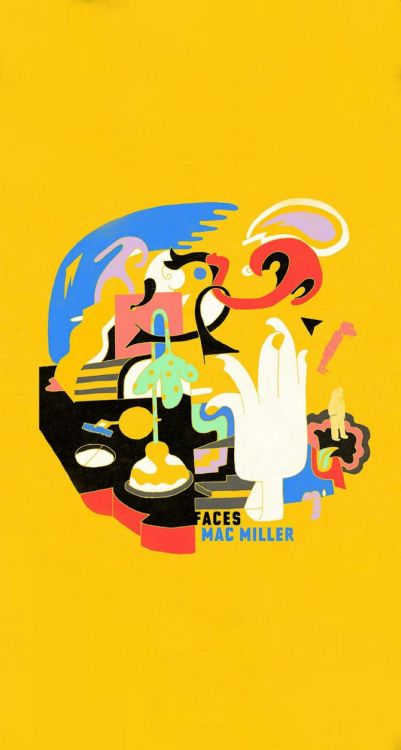 Faces Couverture Mac Miller, Nouveaux Visages V2, Album, Pluie, la Couverture de L'album. Wallpaper in 960x1792 Resolution
