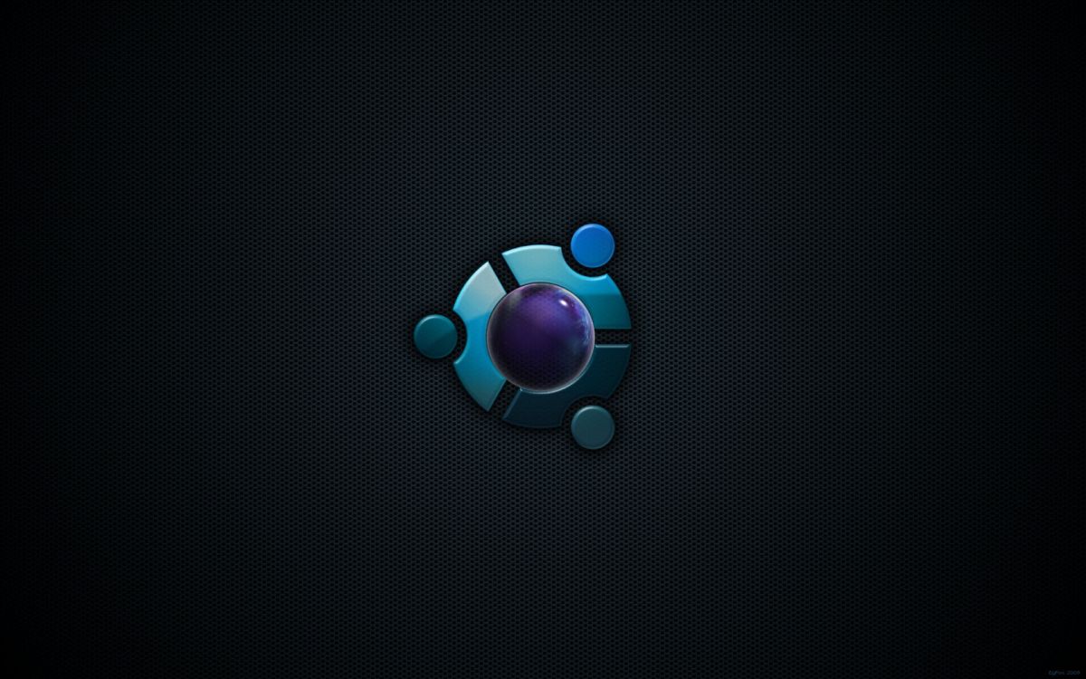Ubuntu, 圆圈, 图形设计, 球体, 黑暗 壁纸 1920x1200 允许