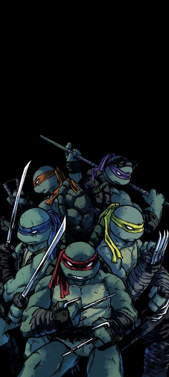 Historietas de Las Tortugas Ninja, Tortugas Ninjas Mutantes Adolescentes 101, Tortugas Ninjas Mutantes Adolescentes 100, Libro de Historietas, Publicación Idw. Wallpaper in 1440x3200 Resolution