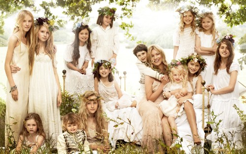 Image wedding, vogue, family, wedding dress, bridesmaid