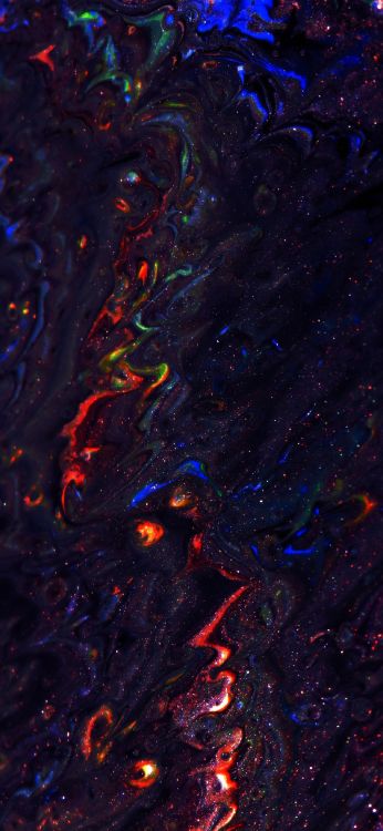 Android, Flüssigkeit, Purpur, Muster, Electric Blue. Wallpaper in 1170x2535 Resolution