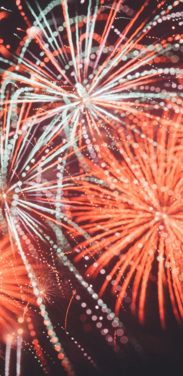 Image fireworks, independence day, new years day, nature, red
