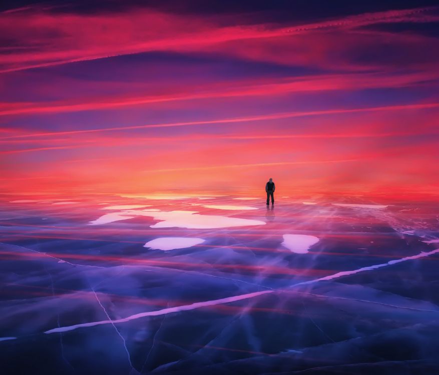 Puesta, Morado, Rojo, Ambiente, Afterglow. Wallpaper in 3072x2625 Resolution