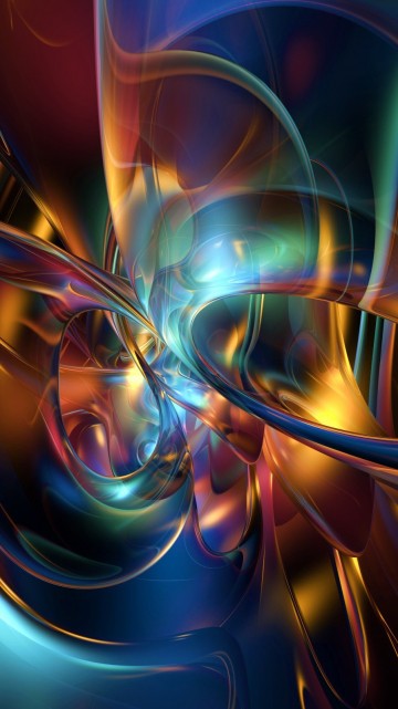 Image blue and purple abstract painting
