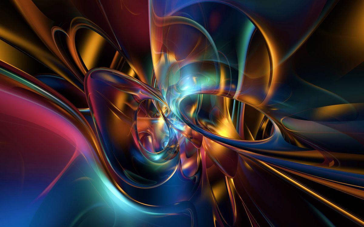 Blue and Purple Abstract Painting. Wallpaper in 2560x1600 Resolution