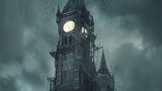 Image art, spire, architecture, darkness, building