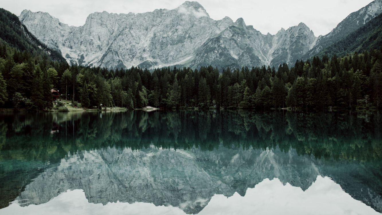 mountain, mountainous landforms, nature, reflection, natural landscape