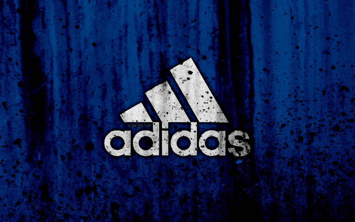 Logo, Adidas, Blue, Texte, Graphisme. Wallpaper in 3840x2400 Resolution