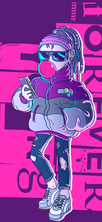 Image Forever, art, wisgoon, purple, pink