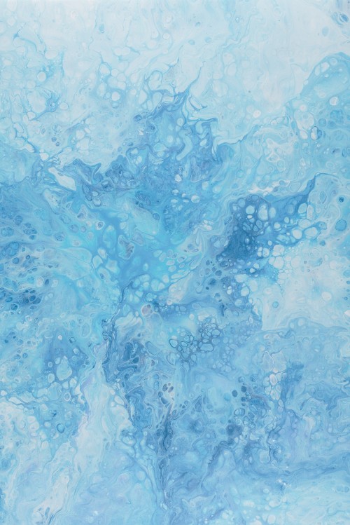 Image blue and white abstract painting