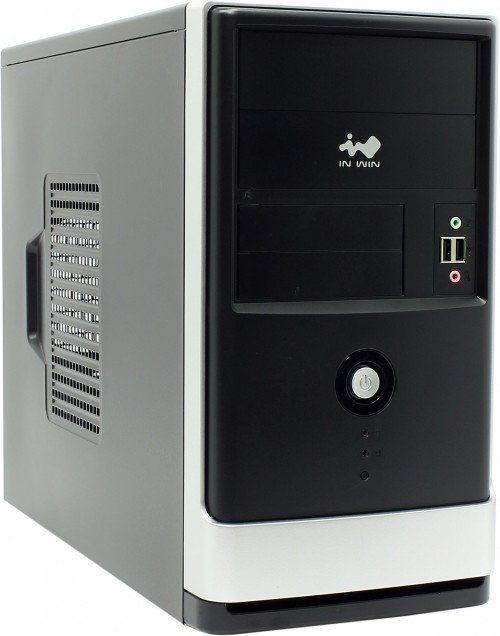 Image black and gray computer tower