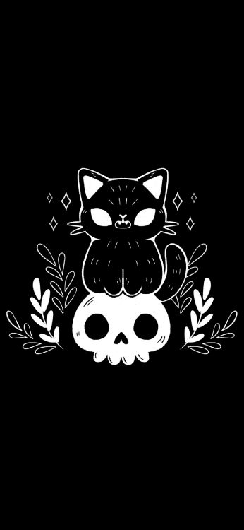T-shirt, Zeichnung, Kunst, Design, Katze. Wallpaper in 1440x3120 Resolution