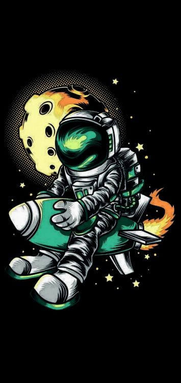 Arte Digital Cohete, Arte Digital, Ilustración, Arte, Gráficos. Wallpaper in 1440x3040 Resolution