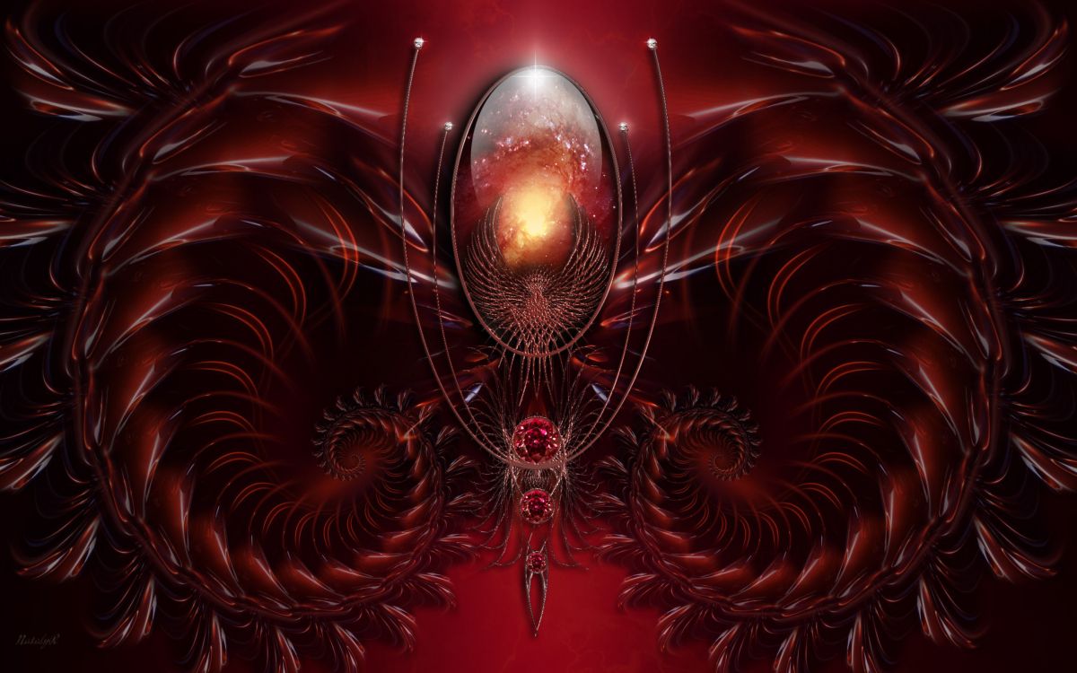 Art Fractal, Art, Insecte, Purple, Pink. Wallpaper in 2880x1800 Resolution