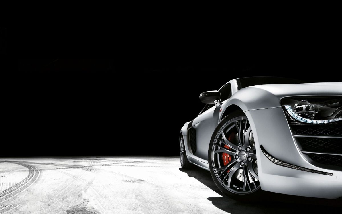 Voiture de Sport Blanche et Noire. Wallpaper in 1920x1200 Resolution