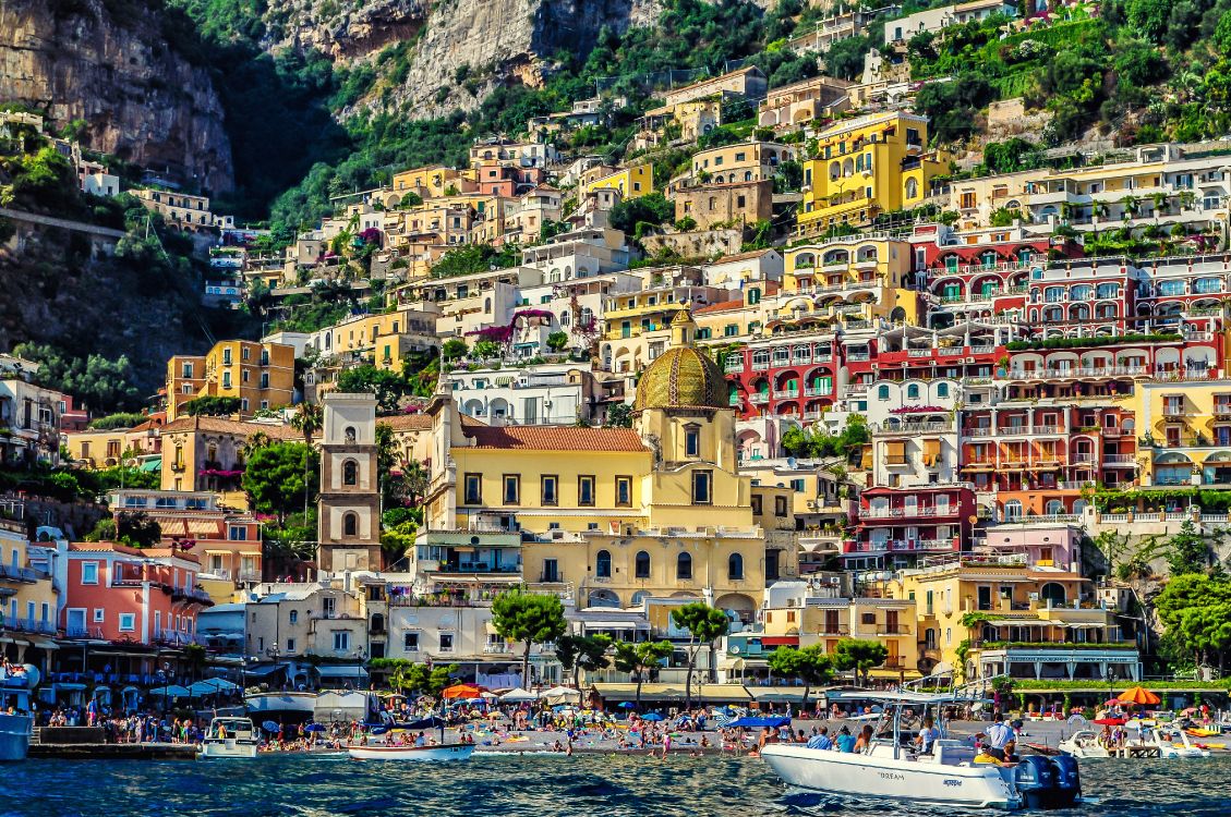 Positano, Stadt, Küste, Tourismus, Dorf. Wallpaper in 4288x2848 Resolution