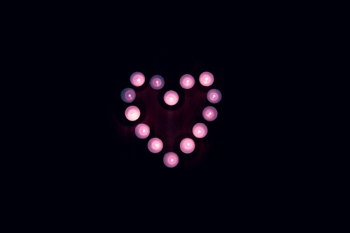 Image heart, pink, purple, light, magenta