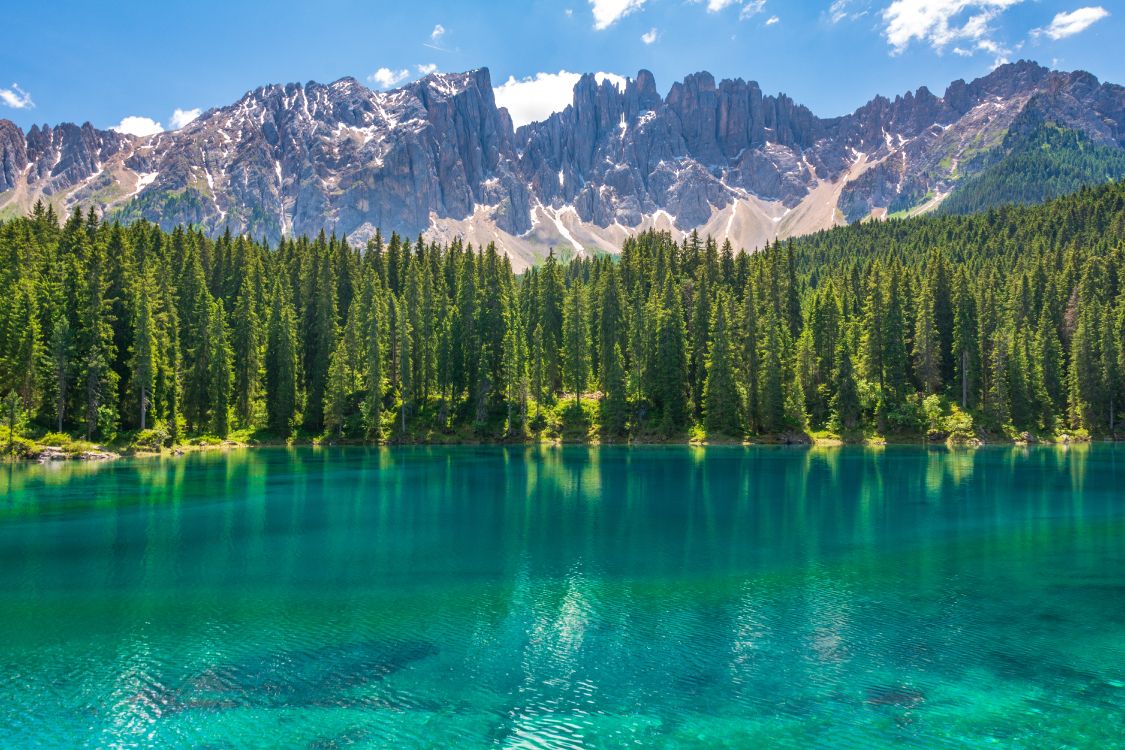 Karersee, Dolomites, Seiser Alm, Lac, Eau. Wallpaper in 6000x4000 Resolution