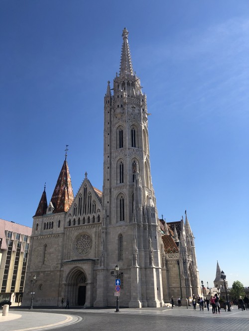 Image Budapest, Matthias Church, architecture, spire, facade