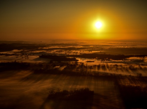 Image sunset, horizon, cloud, sunrise, atmosphere