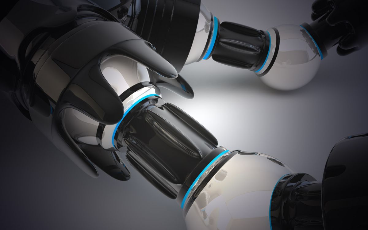 Jouet Robot Noir et Argent. Wallpaper in 2560x1600 Resolution