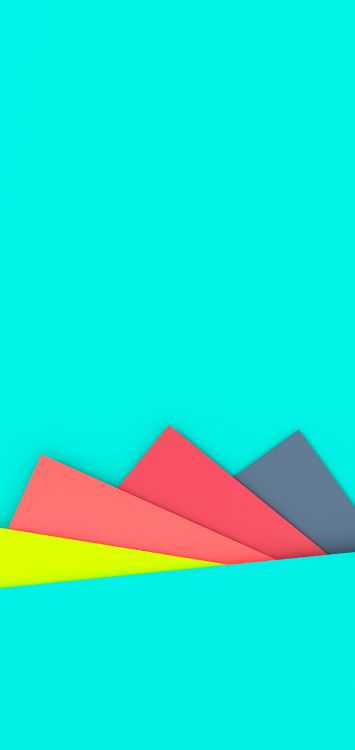 Ios, Azure, 三角形, 矩形, 水上 壁纸 1516x3200 允许