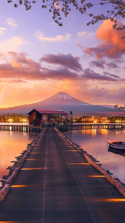 Bilder Von Wunderschönen Landschaften, Cloud, Wasser, Wasserressourcen, Afterglow. Wallpaper in 1440x2560 Resolution