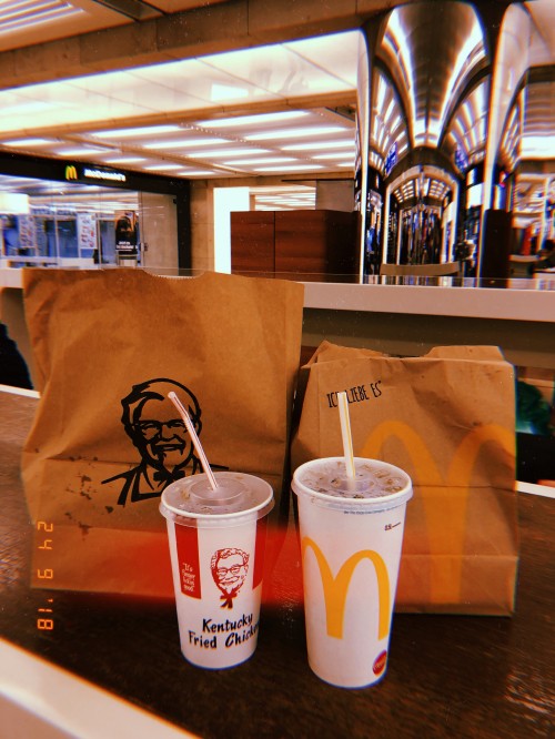 Image kentucky fried chicken, kfc, cafe, Drinking straw, ceiling