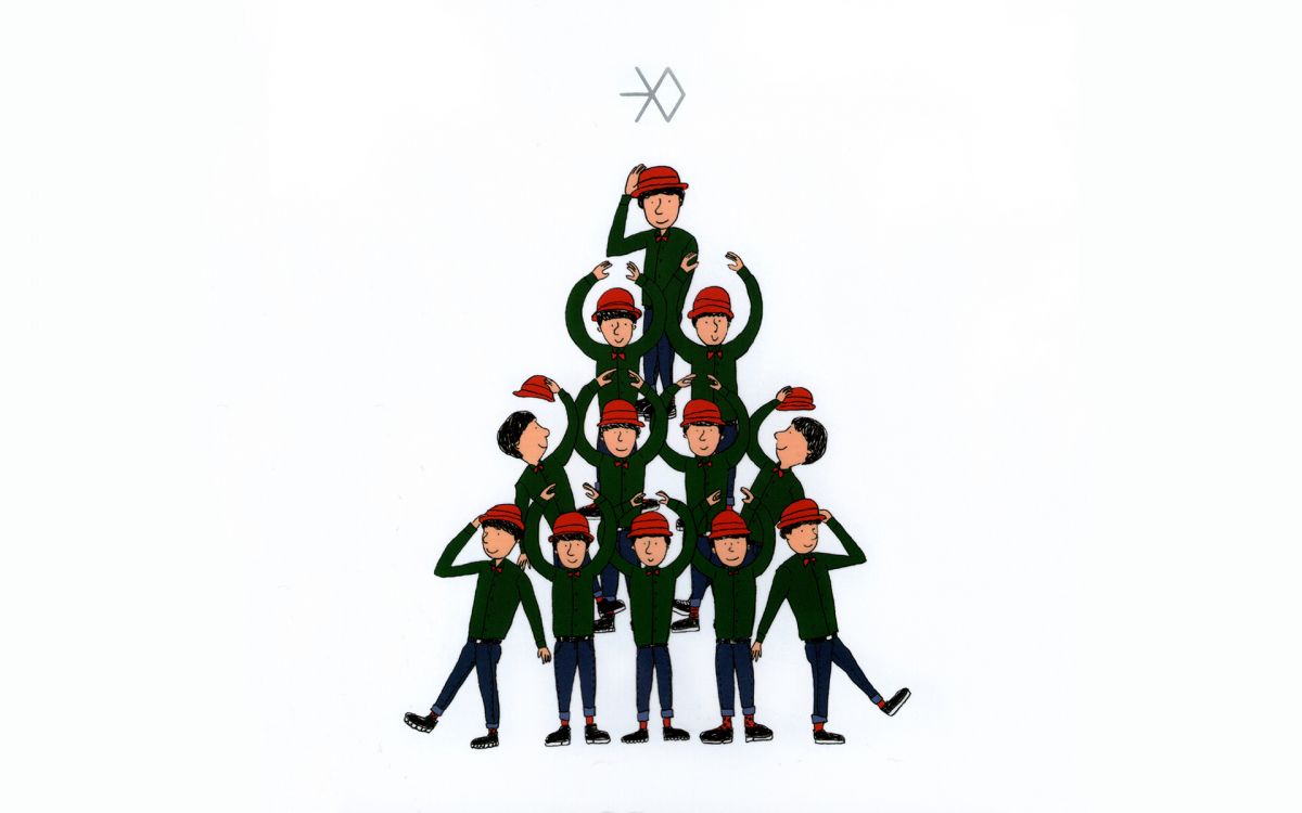 EXO, 圣诞节的装饰品, 圣诞装饰, 圣诞节, 圣诞树 壁纸 1920x1200 允许