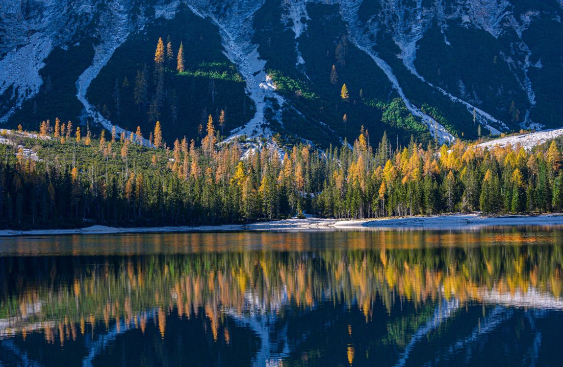 Dolomitas, el Monte Fuji, Montaña, Agua, Los Recursos de Agua. Wallpaper in 4300x2809 Resolution