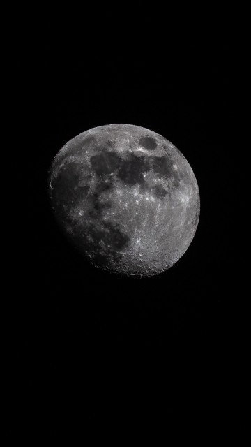 Image full moon in dark night sky