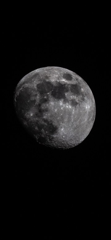 Image full moon in dark night sky