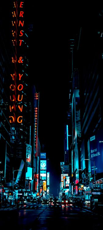 New York, Stadtlandschaften, Gebäude, Wolkenkratzer, Licht. Wallpaper in 1440x3200 Resolution