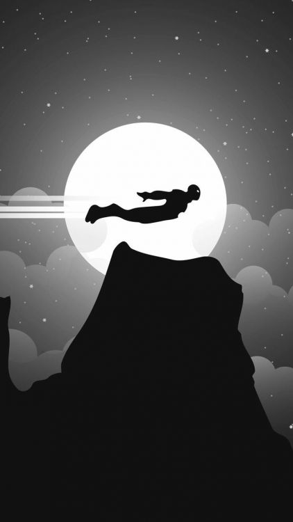 Iron Man, Superhéroe, Ilustración, Cartel, Arte. Wallpaper in 736x1308 Resolution