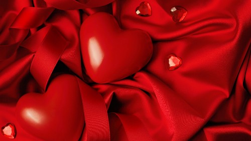 Image valentines day, red, heart, love, petal