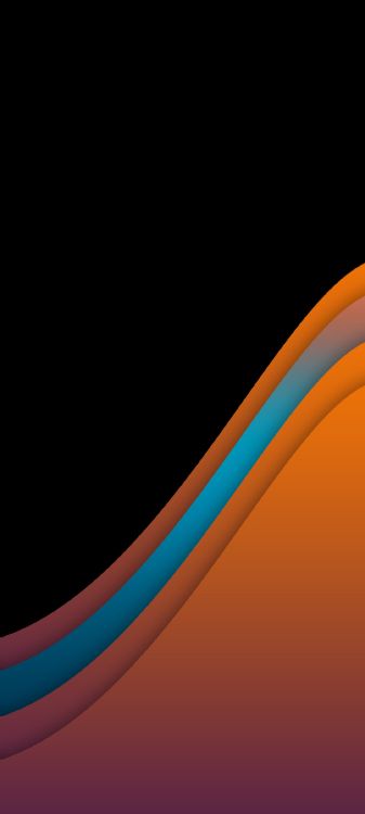 Orange, la Pureté de la Couleur, de Teintes et de Nuances, Cercle, Parallels. Wallpaper in 1080x2400 Resolution